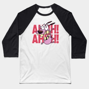 courage dog - ahh ahh ahh Baseball T-Shirt